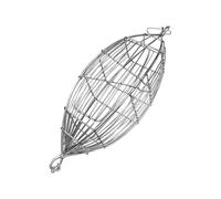 Support pour leurres pour poisson-chat - Cage portable de 13,5 x 4,5 cm, panier de pêche en acier inoxydable, piège à appât et piège à appâts de base avec rangement pour asticots | Accessoires