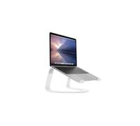Support pour MacBook Curve Réglable en Aluminium Blanc