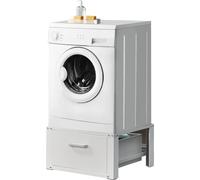 Support pour machine à laver avec tiroir 63x54x31cm blanc