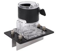 Support pour machine à rainurer 2 en 1 Connecteur pour coupeur de bois avec boucle droite et demi-transversale Support de rainurage pour affleureuse