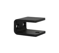 Support pour main courante design noire rectangulaire