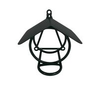Support pour mangeoire spécial pâtée en verre Nobby Pet Noir 12,5x13 cm