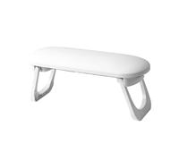 Support pour Manucure Blanc en Plastique, Repose-mains Chic | Coussin Mains, Usage Salon et Table Pliante, Maintien Stable, Fatigue Réduite