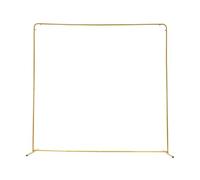 Support pour mariage, kit de support en métal, pour mariage, cérémonie, fête, 2 x 2 m avec barre de serrage + housse en tissu élastique, pour mariage, fête d'anniversaire