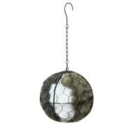 Support pour Matériau de Nidification Oiseaux Nid Cage Ronde Métal