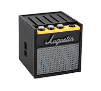 Support Pour Médiators D'ampli De Guitare - Design Rétro Noir, Boîte De Rangement De Grande Capacité, Ornement De Bureau Miniature Cool | Conteneur D'équipement Musical Pour Les Guitaristes