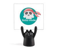 Support pour mémo avec paroles émotionnelles anglaises classiques - Motif chat noir
