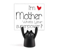 Support pour mémo en forme de chat avec inscription « I'm a Mother What's Your Superpower »