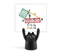 Support pour mémo théorème de Pythagore - Motif chat noir