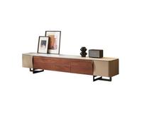 Support pour meuble TV en cuir Selle Meuble TV Maison moderne Salon Armoire de rangement Armoire de sol en bois Armoire murale