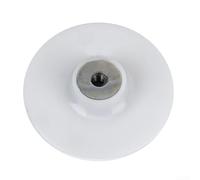 Support pour meuleuse d'angle 100 mm avec filetage M10 et écrou de blocage supportant des disques en fibre dans la fabrication et la finition du métal (blanc)