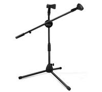 Support pour - Mics de sol réglables en hauteur - Heavy Duty avec clips de transport pour sac de transport - Pour stage, karaoké, DJ, , couleur noire, performance - Support pour tablette