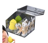 Support pour mixeur de beauté, étui de rangement pour éponge de maquillage | Présentoir de conteneur de stockage de maquillage anti-poussière,Porte-éponge de maquillage protecteur de capacité modérée