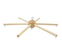 Support pour mobile de berceau carillon éolien à six pieds en bois support pour mobile de plafond pour chambre bébé décoration pour bébé cadeau naissance