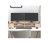 Support pour moniteur 100x27,5x15 cm Bois de pin solide 813969