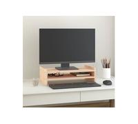 Support pour moniteur 50x27x15 cm Bois de pin solide 814019