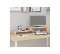 Support pour Moniteur 52-101x22x14 cm Bois de Pin Solide Multicolore vidaXL
