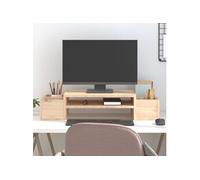 Support pour moniteur 70x27,5x15 cm Bois de pin solide 813964