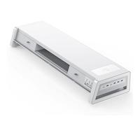 Support pour Moniteur avec Ports USB, Rehausseur pour Ordinateur De Bureau, avec Station d'accueil : USB-A, USB-C, USB 3.0, Recharge sans Fil 15 W, Tiroir De Rangement