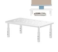 Support pour moniteur d'ordinateur - Support de surélévation pour ordinateur - Hauteur réglable avec tiroir de rangement et gestion des câbles - Plateau de bureau robuste pour jeu