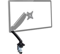 Support Pour Moniteur, Hauteur Réglable, Rotatif, Pivotant, Inclinable, 17-27'', Vesa 75/100, Bras Écran, Noir