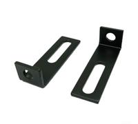 Support pour moto Réglable en Alliage d'Aluminium pour Brouillard et Spot - Montage Guidon ou Fourche 2 Noirs
