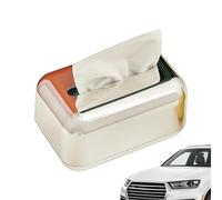 Support pour mouchoirs de luxe - Organisateur décoratif doré, design de rangement élégant | Accessoire en tissu pour salle de bain, chambre, bureau, salle de séjour, buanderie, Eleg