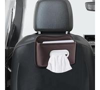 Support pour Mouchoirs De Voiture, Accessoires pour Véhicules en Cuir Adhésif, Housse pour Boîte À Mouchoirs, pour Le Dos du Siège L'Accoudoir La Console Le Pare-Soleil Le SUV Le Camion Et La Maison