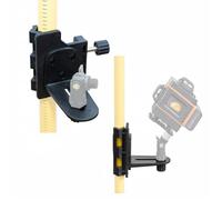 Support pour Niveau Laser 5/8"" - Fixation Stable sur Perche ou Trépied | Compatible Rosfix, Hilda, Pracmanu