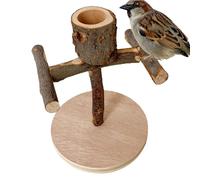 Support pour oiseaux - Accessoires interactifs pour cage d'entraînement et de jeu | Perchoir de table pour calopsittes, pour inséparables perroquets gris du Gabon, cacatoès, perruches, pinsons, étoile