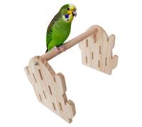 Support pour oiseaux en forme de cactus - Aire de jeux - Accessoire pour cage à perruches - Jouet d'exercice pour perroquets, perruches, calopsittes, conures, inséparables
