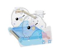 - Support pour oiseaux | Kit d'entraînement pour perroquets | Vogel Beckbag Équipement de rinçage pour animaux de compagnie fabriqué en acrylique, résistant au glissement, pour pinsons, parasites