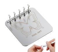 Support Pour Ongles Autocollants Outil De Pratique Manucure Magnétique