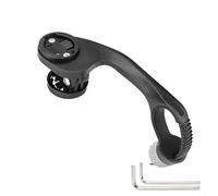 Support pour ordinateur de vélo - Design avant pour Garmin WAHOO pour BRYTON, extension de guidon en nylon avec fente pour appareil photo, noir léger (support pour chronomètre)
