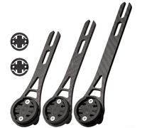 Support pour ordinateur de vélo, fibre de carbone pour vélo de route, support d'extension de guidon intégré compatible avec Garmin pour vélos Bryton (longueur 130 mm)