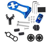 Support pour Ordinateur de vélo, Fixation Rapide pour Ordinateur Garmin, Wahoo, Bryton, iGPST, BlackBird, Magene et GoPro (bleu)