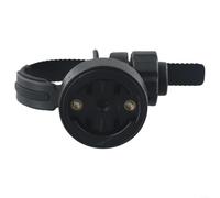 Support pour ordinateur de vélo Garmin - Support de guidon avec pince réglable pour tube de 12 à 35 mm - Matériau ABS noir