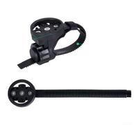 Support pour ordinateur de vélo pour Garmin et caméras d'action, support de guidon en nylon sans outil avec rembourrage en caoutchouc souple pour barres de 19 mm à 35 mm, noir (C)