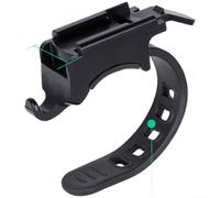 Support pour ordinateur de vélo pour Garmin et caméras d'action, support de guidon en nylon sans outil avec rembourrage en caoutchouc souple pour barres de 19 mm à 35 mm, noir (A)