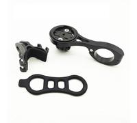 Support pour ordinateur de vélo robuste pour barres de 22,2 mm avec support d'éclairage intégré et sangle élastique pour Garmin Wahoo, Bryton, Cateye Noir (B)