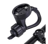 Support pour ordinateur de vélo - Tête pivotante à 360 degrés, support noir résistant aux intempéries, sangle en silicone, adaptateur de remplacement | Installation sans outil pour vélos de route, VTT