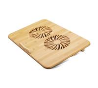 Support pour ordinateur portable avec deux ventilateurs de refroidissement et ports USB pour une utilisation au bureau, amélioration de la circulation de l'air et de la prise en charge des appareils