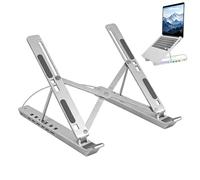 Support pour Ordinateur Portable avec Station d'Accueil - Support Tablette Rechargeable USB Pliable Avec Refroidissement - Stand RGB avec Dock pour Ordinateur Portable | Pour Bureau Domicile Ecran Mon