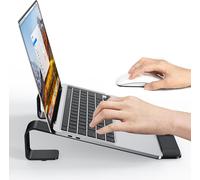 Support Pour Ordinateur Portable Avec Support De Poignet, Support En Aluminium Pour Ordinateur Portable, Support Ventilé Ergonomique Pour Ordinateur Portable Macbook/Hp/Dell/Acer/Lenovo 10-17,3