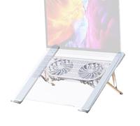 Support pour ordinateur portable avec ventilateur | de refroidissement pliable à double ventilateur pour ordinateur portable 13-21 - Refroidisseur portable silencieux, tablette PC de jeu