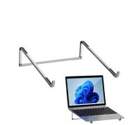 Support pour ordinateur portable en aluminium - Riser ergonomique pliable, support de bureau antidérapant portable | Solution de poste de travail collaboratif, mécanisme de réglage de la hauteur