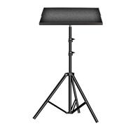Support pour ordinateur portable et projecteur, trépied multifonctionnel réglable, plateau supérieur agrandi, rack DJ pliable, style vintage pour