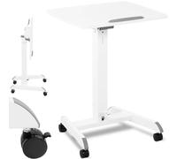 Support pour ordinateur portable inclinable et réglable sur roulettes 60 x 52 cm