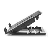 Support pour ordinateur portable - Nedis - Universel - Jusqu'à 18 pouces - Noir - Hub USB intégré