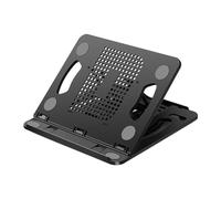 Support pour ordinateur portable pivotant est certainement le titre du produit pour décrit avec base pivotante à 360 degrés, design ergonomique, angle réglable, creux, noir